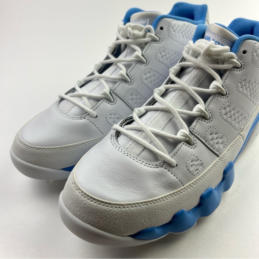 Nike Air Jordan 9 Retro Low Golf White University Blue UNC Mens 10.5 FJ5934-101 - Picture 10 of 12
